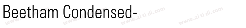 Beetham Condensed字体转换